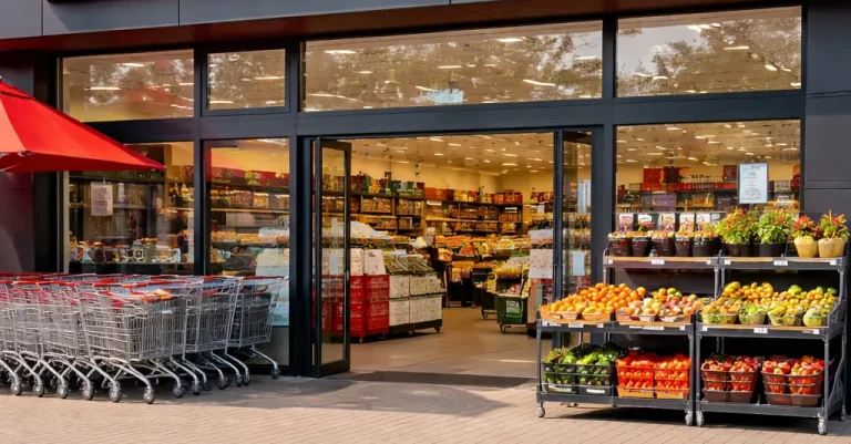 Realistische winkelfoto zonder tekst