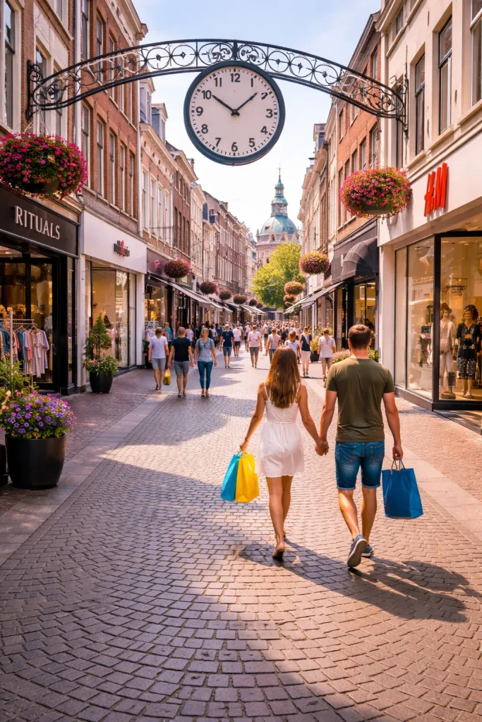 Realistische straatfoto in het centrum