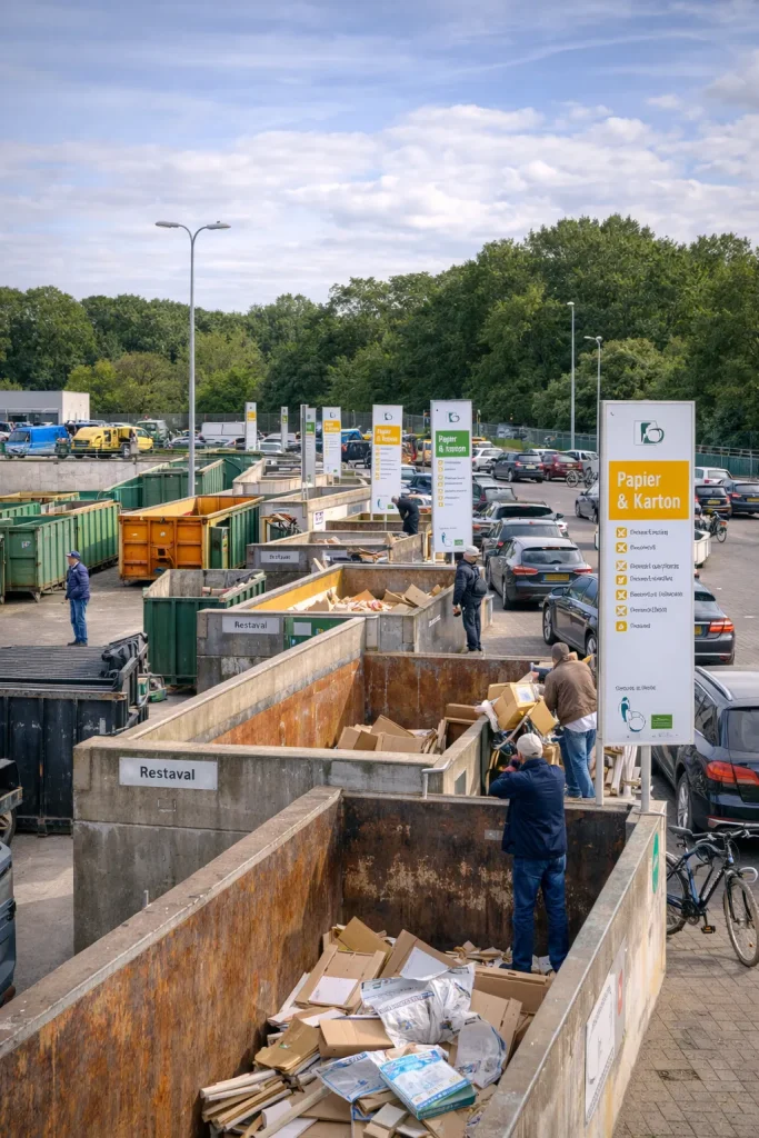 Actuele openingstijden van de milieustraat in Roermond.